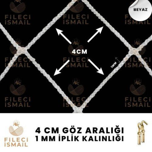 4 cm göz · 1 mm iplik