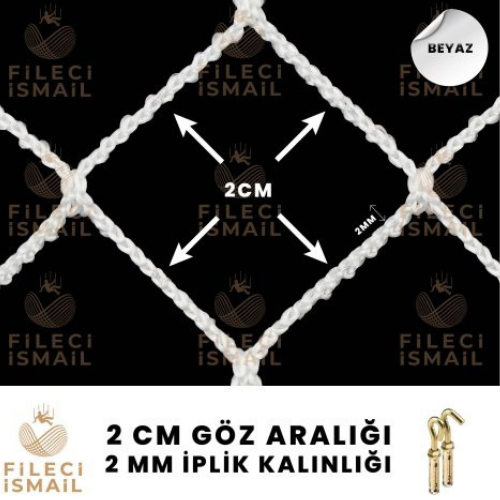 2 cm göz · 2 mm iplik