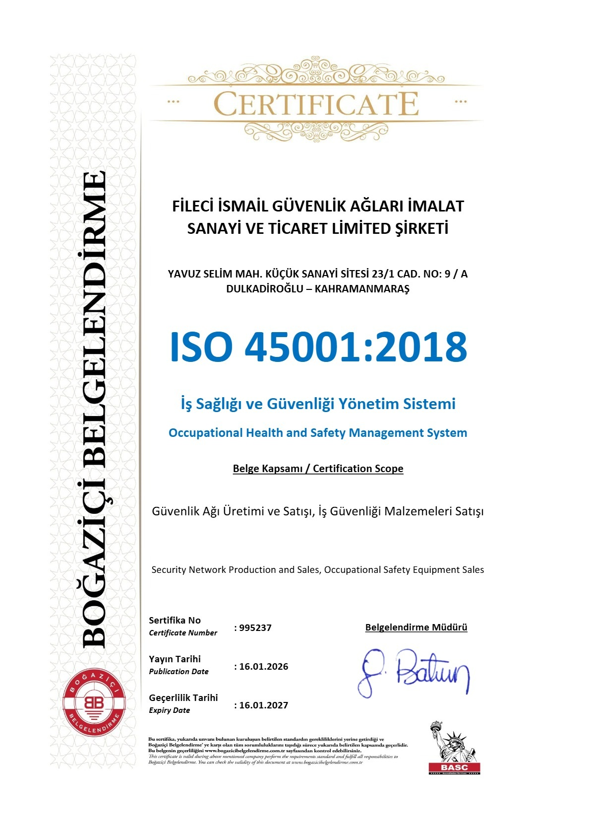 ISO 45001:2018