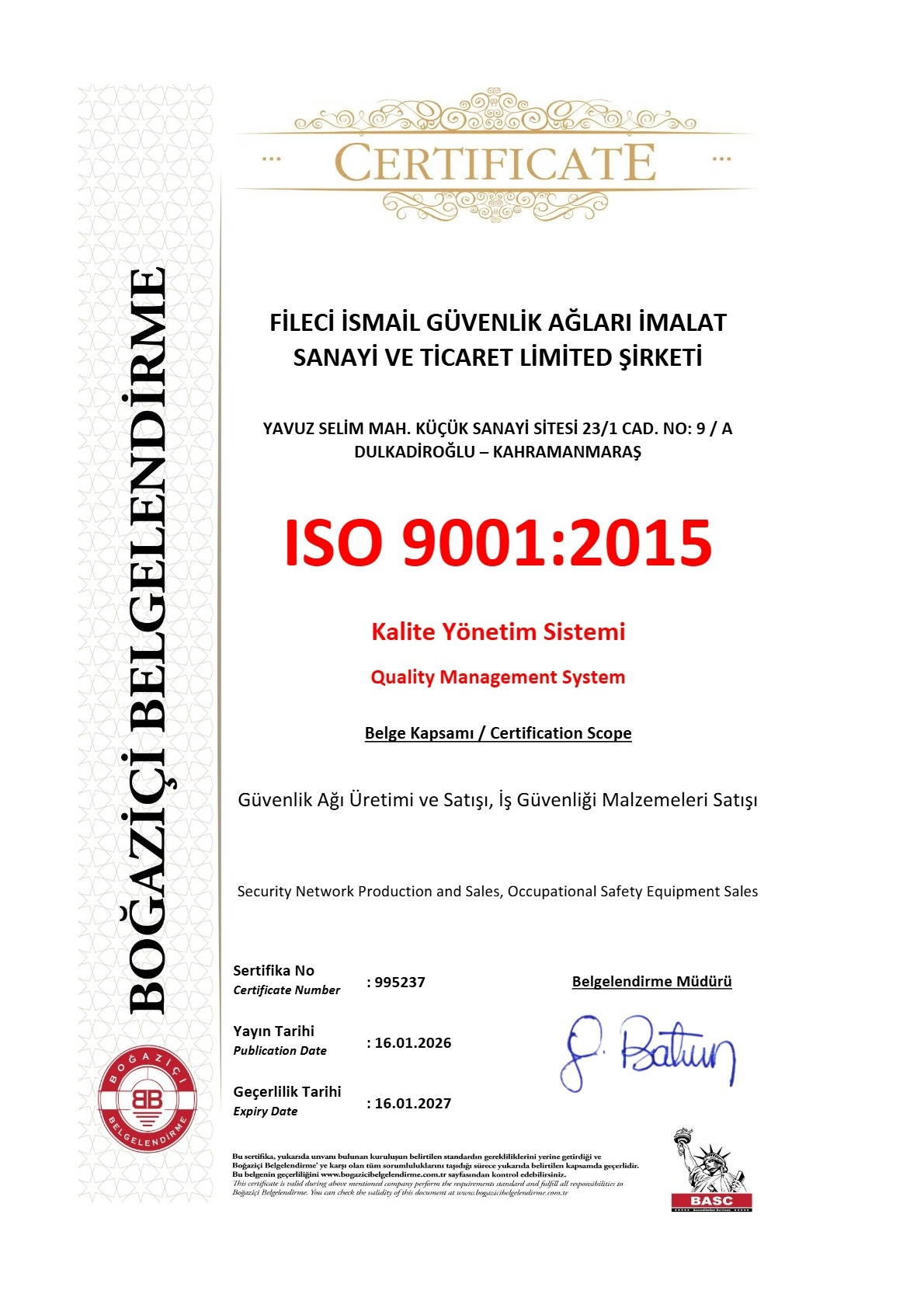ISO 9001:2015