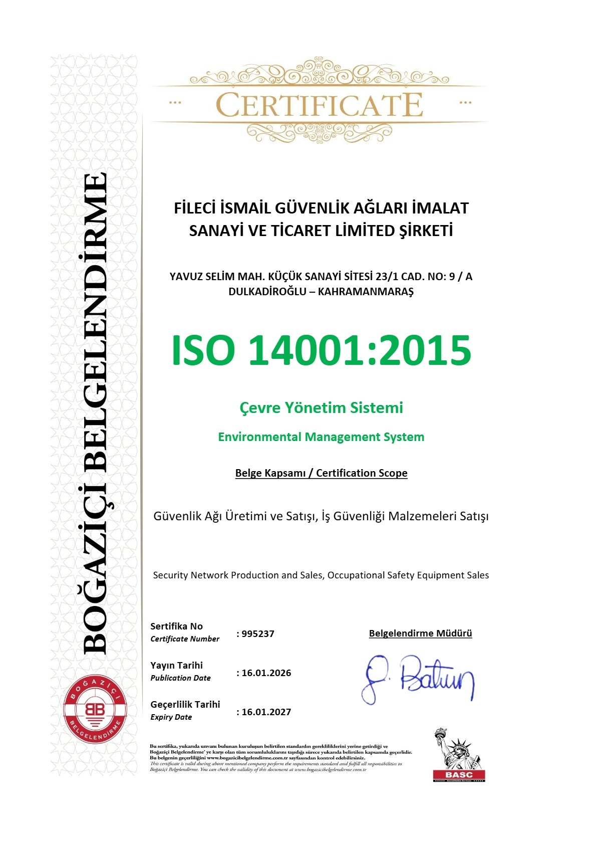 ISO 14001:2015